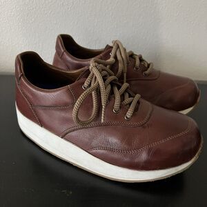 Crary Portland Men’s Brown Leather Shoes Sneakers Size 10